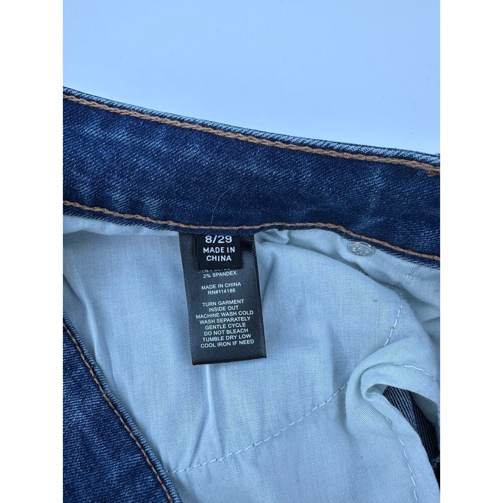 NWT Frye High Rise Cuffed Straight Leg Crop Jeans Women’s Size 8/29 Medium Wash - Picture 8 of 15
